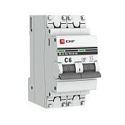 Автоматический выключатель ВА 47-63, 2Р 6А (C) 4,5кА EKF PROxima