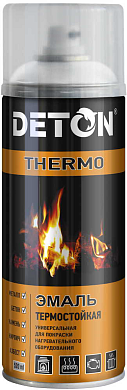 Эмаль термостойкая - Белая - аэр. 520мл THERMO (DTN-A70789) DETON