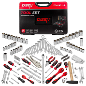 Набор инструментов 142пр. 1/4''3/8''1/2'' (6гр.)(4-32мм)(DS41421-5) DISEN