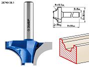 Фреза пазовая фасонная №1, D= 38,1мм, рабочая длина-19мм, радиус-12,7мм, хв.-8 мм (28740-38.1) ЗУБР