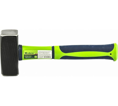 Кувалда 1000 г, фибергласовая обрезиненная рукоятка (10914) СИБРТЕХ
