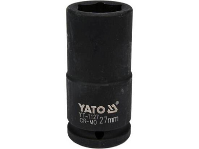 Головка ударн. 3/4" 27мм, L=90мм, 6гр. CrMo (YT-1127) YATO