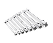 Набор ключей комбинир. торцевых 8-22мм, удлин., с трещоткой, 12пр. (121368) HORTZ