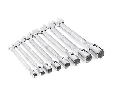 Набор ключей комбинир. торцевых 8-22мм, удлин., с трещоткой, 12пр. (121368) HORTZ
