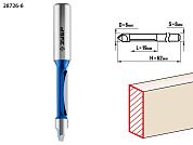 Фреза кромочная прямая со сверлом, D= 6мм, рабочая длина-19мм, хв.-8 мм (28726-6) ЗУБР