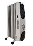 Радиатор масляный открытый NY17LF (1.2 кВт 7 секций 220В 14 м2 серый) General Climate