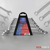 Набор ключей комбинированных 12пр. (6-14,17,19,22мм)(YF-5123MP) YATAFORCE