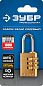 Замок навесной кодовый мини 29х21х10мм, 3 диска, Профессионал (37118-1_z02) ЗУБР фото3