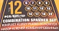 Ключи комбинированные. набор 12пр (6-14, 17, 19, 22мм) в пласт. держателе (MT-5123MP) MEGATOOLS фото5