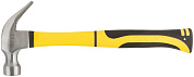 Молоток-гвоздодер, фиброглассовая усиленная ручка, 28мм, 450гр. "Профи" (F_44772) FIT