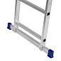 Лестница алюмин., 3х14 ступ, трехсекц., 7010мм, слож.3967х445х180мм, (97824) СИБРТЕХ фото8