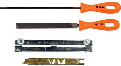 Набор для заточки цепи d4.5мм для 3/8 (4пр.)(YT-85041) YATO