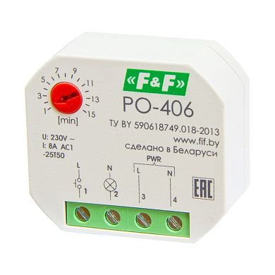 Реле времени PO-406 (230В 8А 1NO) EA02.001.019 Евроавтоматика ФиФ