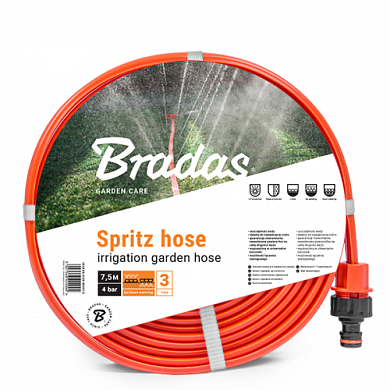 Шланг перфорированный 3-х канальный с фитингами SPRITZ HOSE 1/2"  15м (WSH15) BRADAS