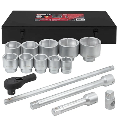 Набор головок 1", 15пр., (6гр.)(36-80мм)(FK-8141-5) FORCEKRAFT