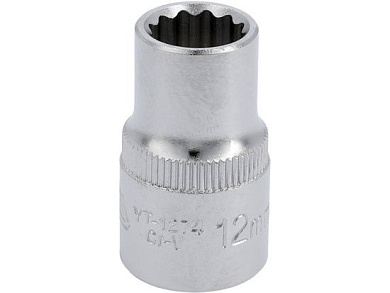 Головка 1/2" 12мм 12гр. (L=38мм)(YT-1274) YATO