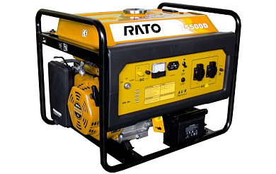 Генератор бензиновый RATO R5500D (5кВт, 230В, RATO R390)