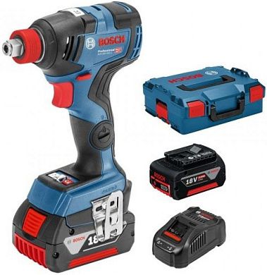 Гайковерт ударный аккум. GDX 18 V-200C (18.0 В, 2 х 5.0 А/ч, 1/2",200Нм,L-BOXX)(0 601 9G4 201) BOSCH