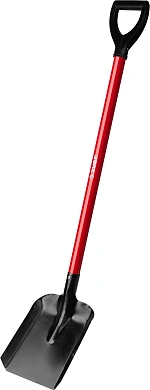 Лопата совковая, ЛСП, стальной черенок, с рукояткой, "МАСТЕР" (39524) ЗУБР