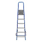 Лестница-стремянка стальн., 6 ступ, алюм. ступ, 1210мм, слож.1950х480х112мм, (97956) СИБРТЕХ фото4