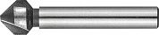 Зенкер "ЭКСПЕРТ" конусный с 3-я реж. кромками, сталь P6M5, d 12,4х56мм, цилиндрич.хв. d 8мм, для раззенковки М6 (29730-6) ЗУБР