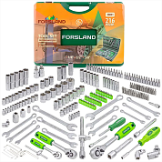 Набор инструментов 216пр. 1/4''3/8''1/2'' (6гр.)(4-32мм)(Forsland-38841) Forsland