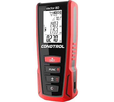 Лазерный дальномер Vector 80 (80 м, 635 нм, точность ±1.5 мм, кол-во точек: 4) (1-4-099) CONDTROL