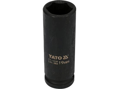 Головка ударн. 1/2" 19мм, L=78мм, 6гр., глубокая CrMo (YT-1039) YATO