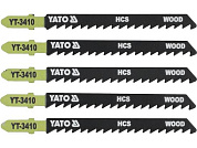 Пилка лобзиковая по дереву 75х100х1.4мм 6TPI , 5шт. (YT-3410) YATO