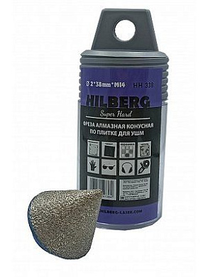 Фреза конусная по плитке 2-38 мм, M14, для УШМ Super Hard (HH338) HILBERG
