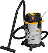 Пылесос строительный RVC30 (1400 Вт, объем 30 л, шланг 3 м, сухая и влажная уборка) DENZEL