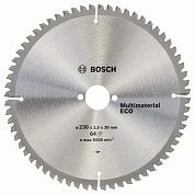 Диск пильный 230х30х2.6x64 MultiMaterial Eco (2 608 641 804) BOSCH