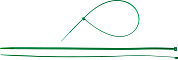 Хомут стяжка нейлон Ø 4.8x400 мм зеленый 100шт. (309060-48-400) ЗУБР