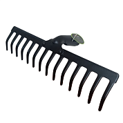 Грабли стальные усиленные 14 прямых зубьев, 4, 75мм