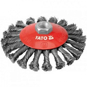 Щетка дисковая (коса) d=125мм/М14 INOX (YT-4764) YATO