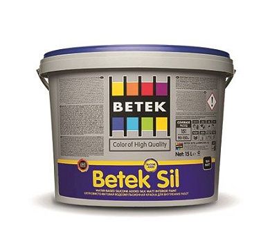 Краска для внутренних работ (шелковисто глянцевая) BETEK SIL 7.5 л