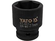 Головка ударн. 1/2" 27мм, L=43мм, 6гр. CrMo (YT-1017) YATO