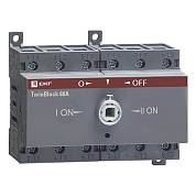 Рубильник реверсивный c рукояткой прямой установки TwinBlock 3P (100А 380В IP30) tb-s-100-3p-rev EKF