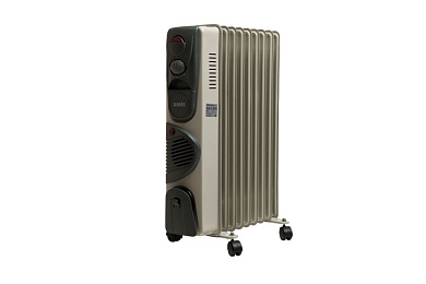 Радиатор масляный открытый BB-20T (2.1 кВт 9 секций 220В 23 м2 белый) Oasis