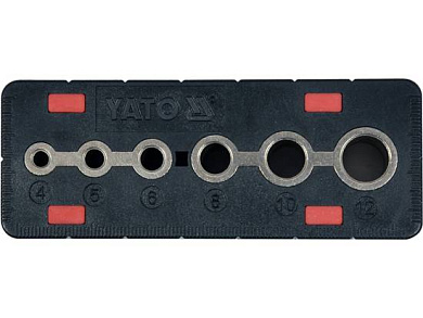 Кондуктор для сверления отверстий 4, 5, 6, 8, 10, 12мм (YT-39700) YATO