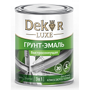 Грунт-эмаль "DEKOR" SPRINT 3 в 1 быстросохнущая зеленая 0.9 кг