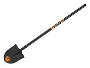 Лопата штыковая, деревянный удлиненный черенок, с ребрами жесткости, 29*23*145см (1508-Ч) FINLAND