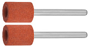 Цилиндр абразивный шлифовальный на шпильке, P 120, d 9,5x12,7х3,2 мм, L 45мм, 2шт (35911) ЗУБР