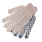 Перчатки х/б, белые, ПВХ покрытие "Точка", 10 класс, 3 нитки (67785) фото3