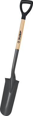 Лопата 353х152х1120мм,полотно 1.7мм, закал, дерев. лакир. черенок высш. сорт с рукоят (4-39515) ЗУБР
