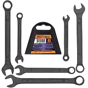 Ключи комбинированные, 6пр. (6, 8, 10, 12-14мм) (MT-5068 BLACK) MEGATOOLS