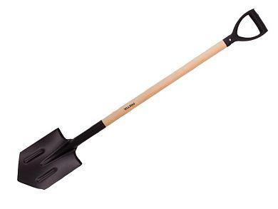 Лопата штыковая, деревянный черенок, PCD-RU, 28*19*128см (35014) TRUPER