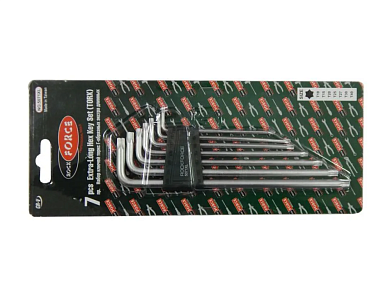 Набор ключей TORX экстра длинных 7пр.(Т10,Т15,Т20,Т25,Т27,Т30,Т40)(RF-5071XL) RockFORCE