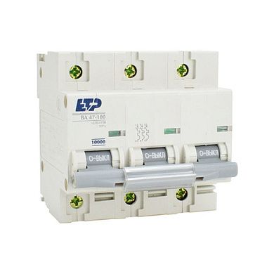 Автоматический выключатель ВА 47-100, 3P 50А (C) 10кА ETP
