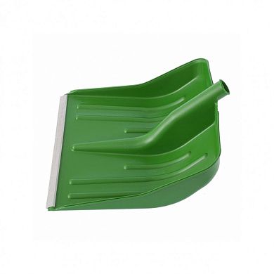 Лопата снеговая пластиковая, зеленая, 420*425мм, без черенка (61619) СИБРТЕХ
